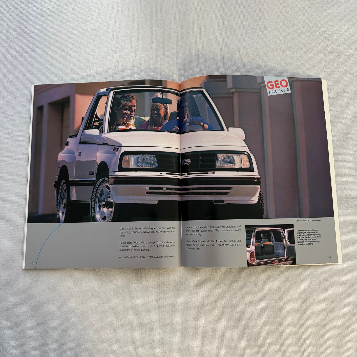 1990 Geo Car Sales Brochure Catalog Geo Metro Prizm Storm Tracker