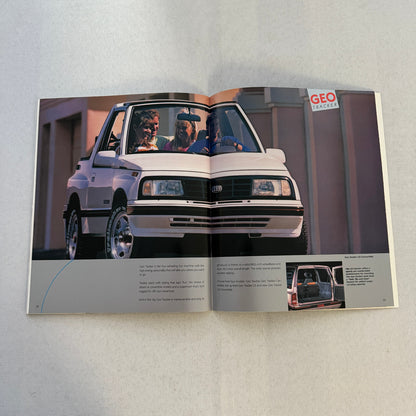 1990 Geo Car Sales Brochure Catalog Geo Metro Prizm Storm Tracker