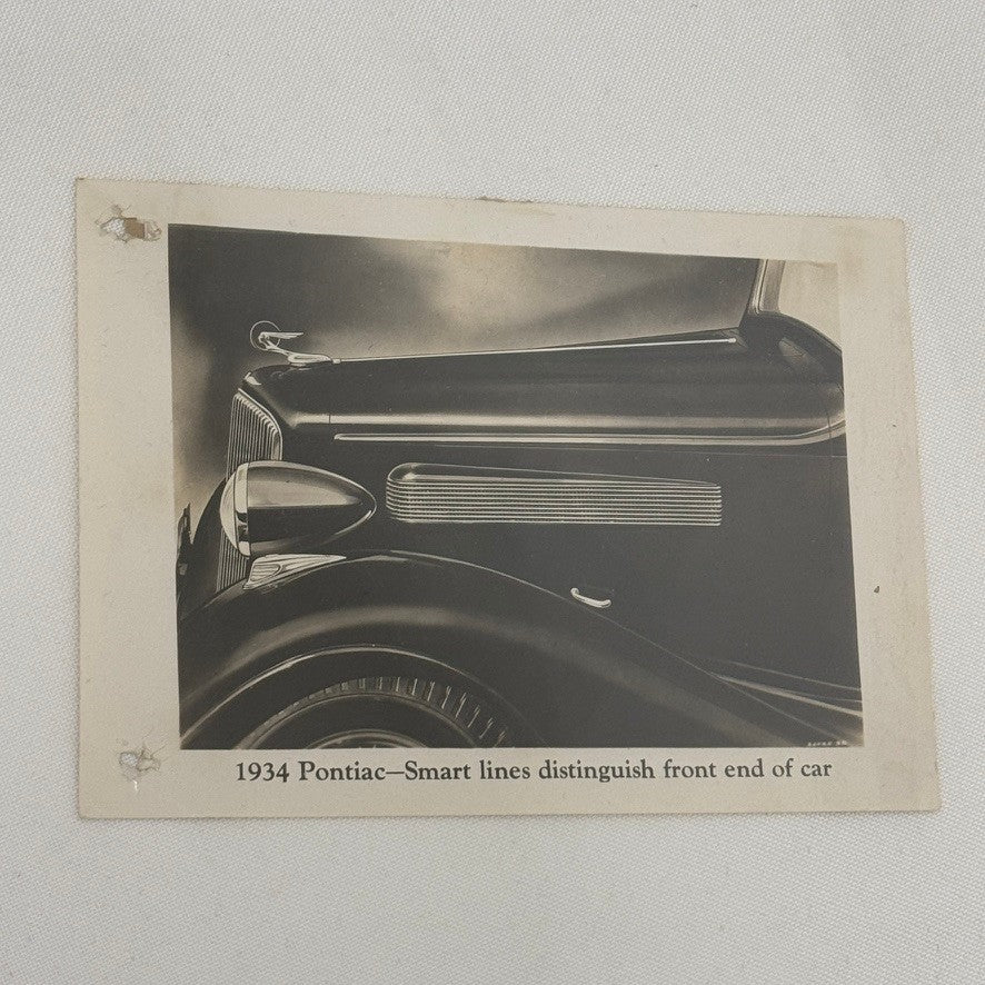 Vintage 1934 Pontiac Car Photo Photograph Print