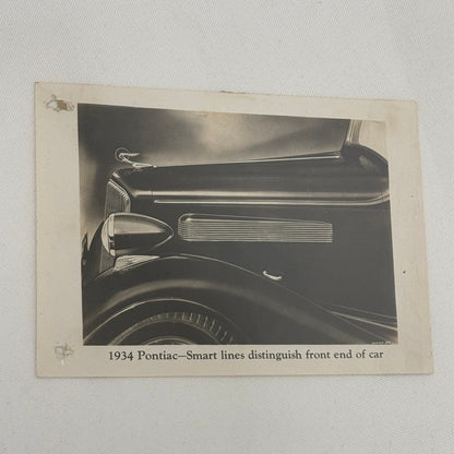 Vintage 1934 Pontiac Car Photo Photograph Print