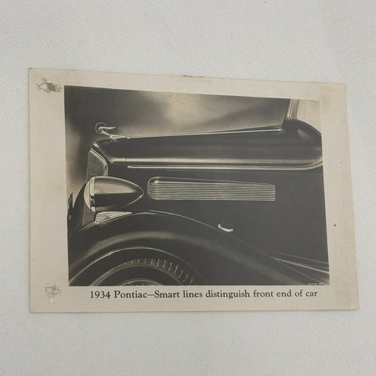 Vintage 1934 Pontiac Car Photo Photograph Print