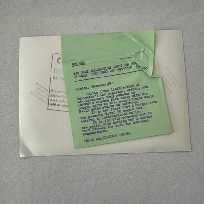 1980 Rallye Monte Carlo Morgan Roadster Car Press Photo Photograph