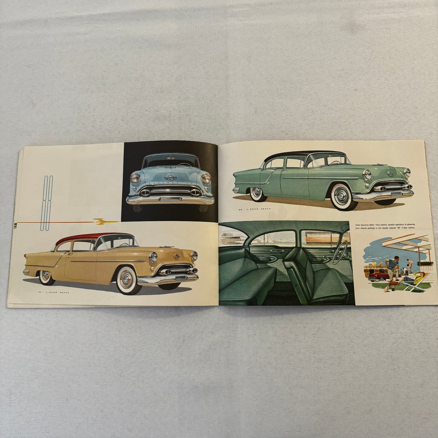 1954 Oldsmobile Sales Brochure Catalog Super 88 Ninety Eight Starfire 88