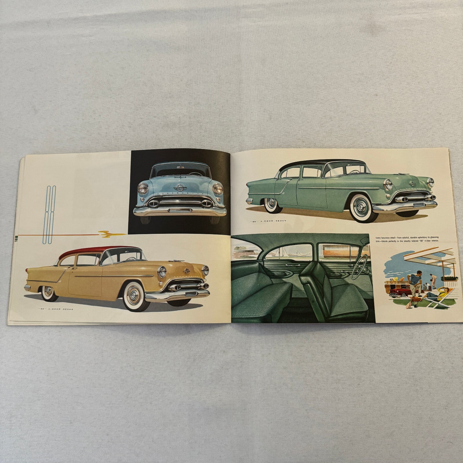 1954 Oldsmobile Sales Brochure Catalog Super 88 Ninety Eight Starfire 88