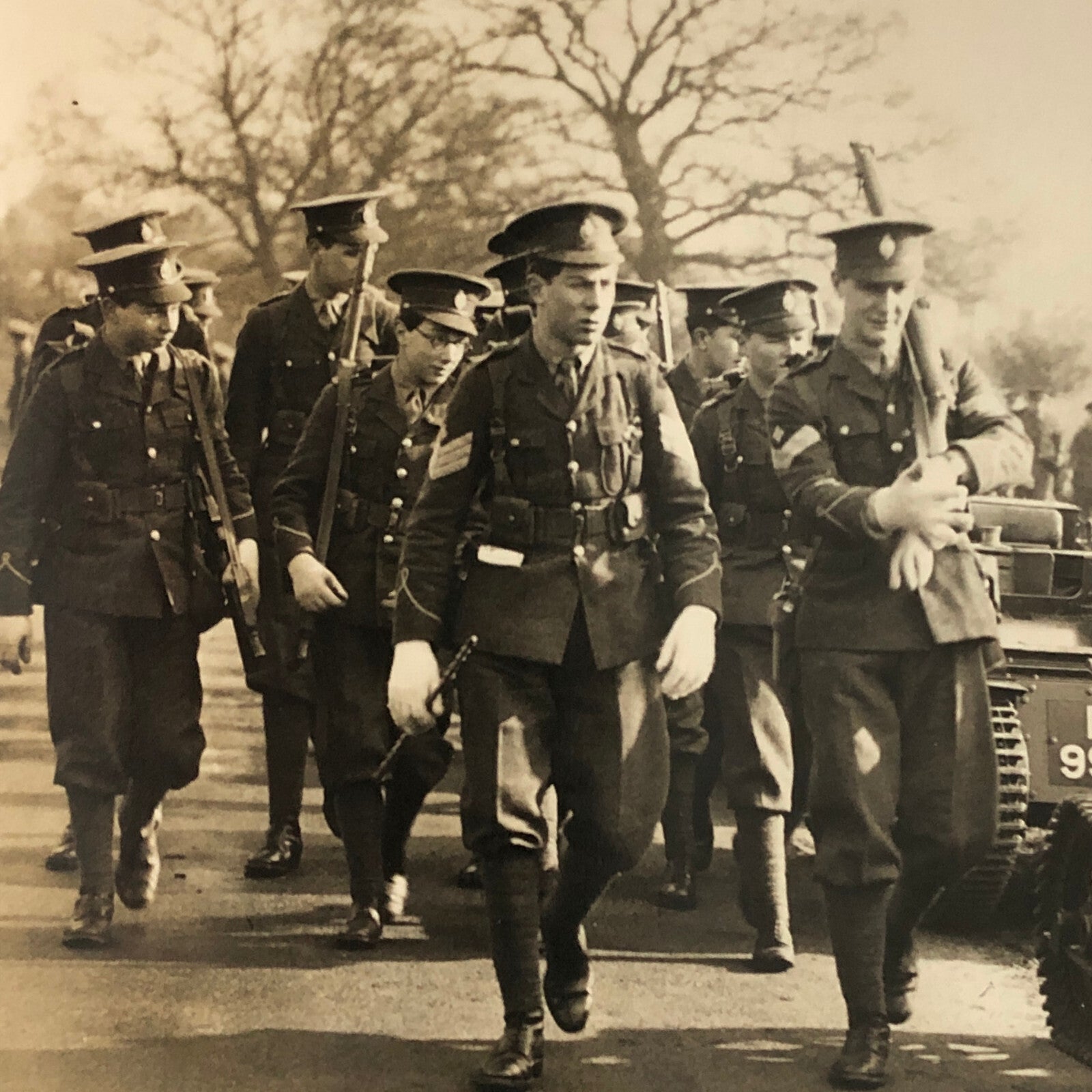 Military School 1932 Press Photo Photograph Eton vs Charterhouse UK Tanks