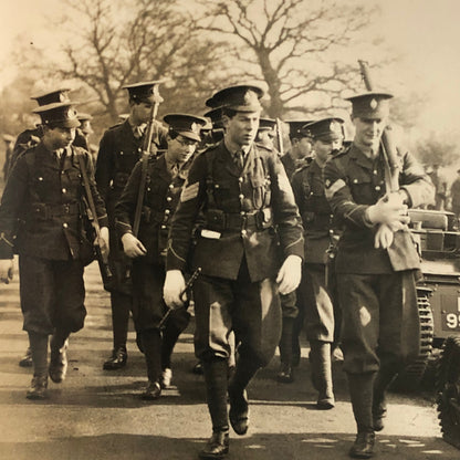 Military School 1932 Press Photo Photograph Eton vs Charterhouse UK Tanks