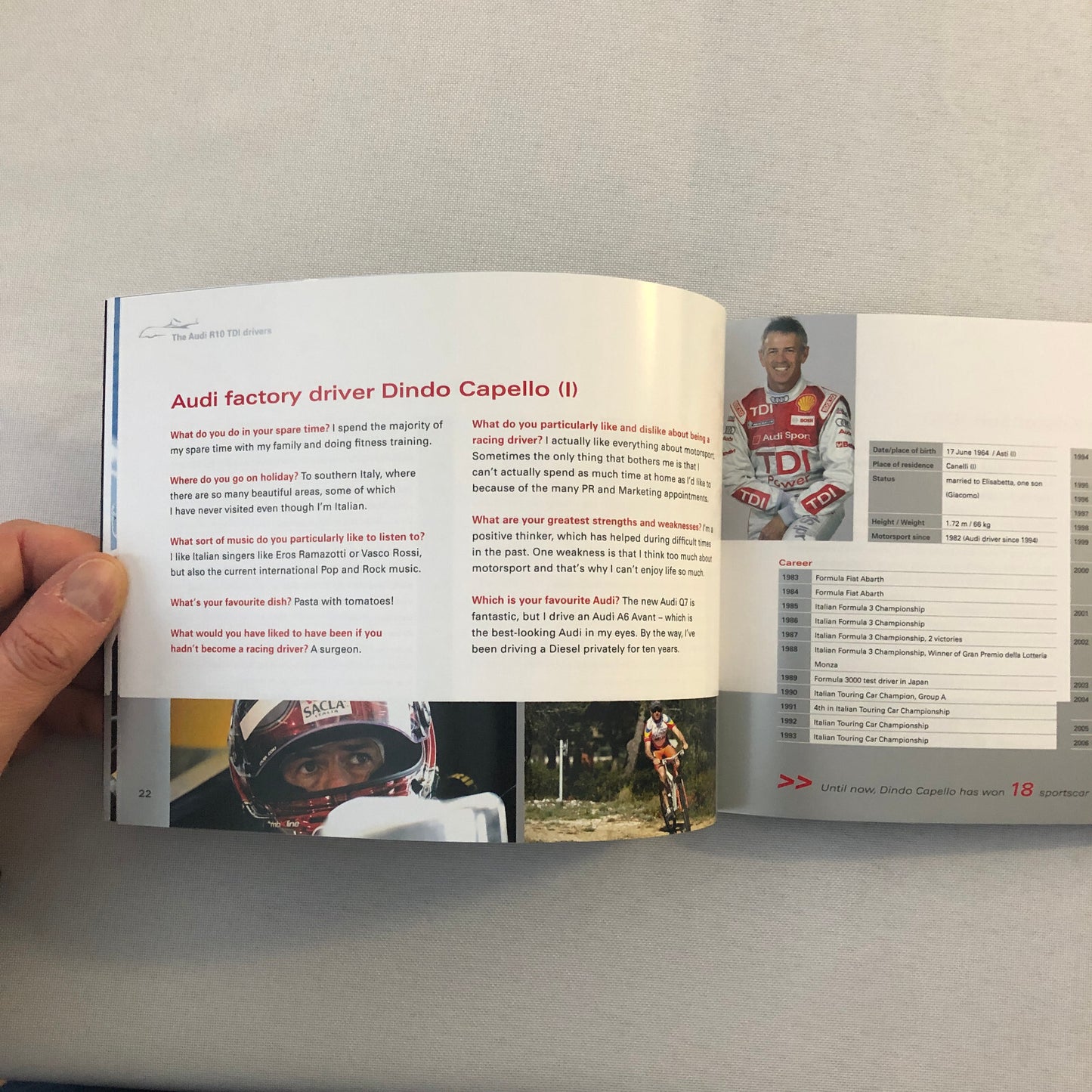 2006 Audi R10 24 Hours of LeMans Racing Car Press Kit Brochure Photo CD