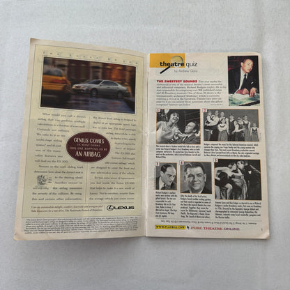Necessary Targets Cast Signed Theater Playbill Autographed Signature 2002