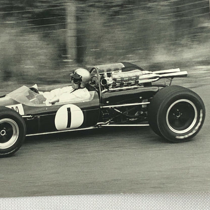 Vintage Jack Brabham Racing Driver Grand Prix Photo Photograph 