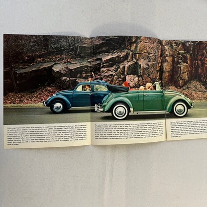 Volkswagen VW 1200 Beetle Bug Car Sales Brochure Catalog Advertising Vintage