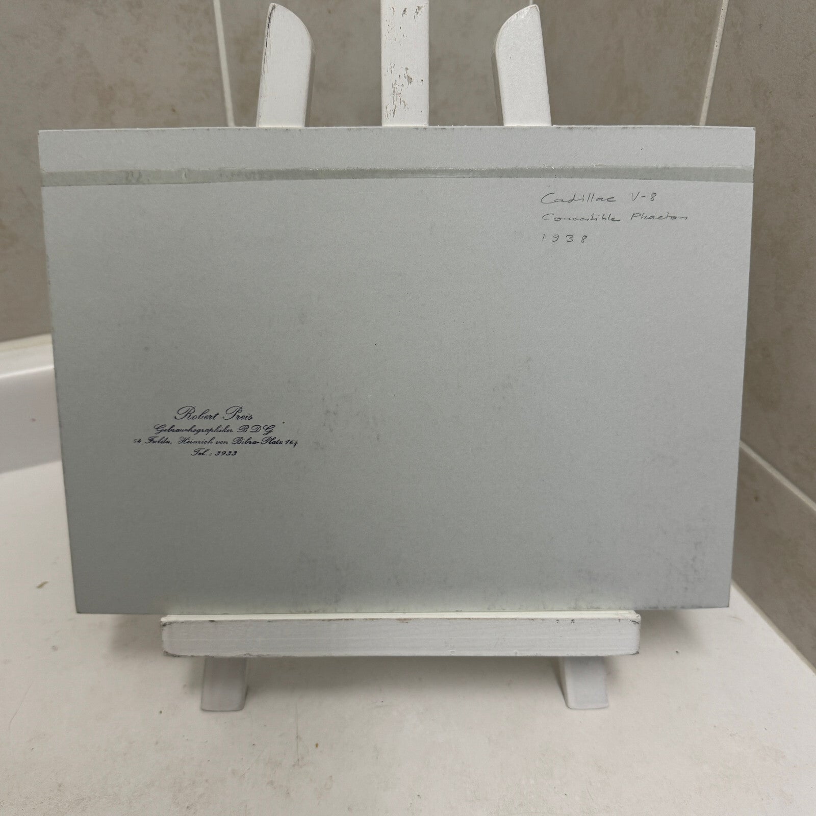 1938 Cadillac V8 Convertible Phaeton Illustration Art Drawing Hand Drawn