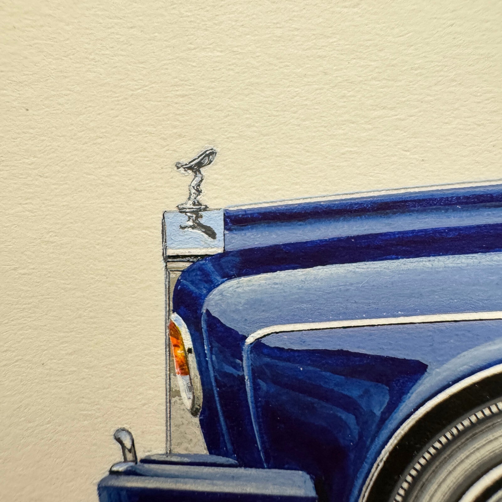 1993 Rolls Royce Corniche Convertible Car Illustration Art Drawing Robert Preis