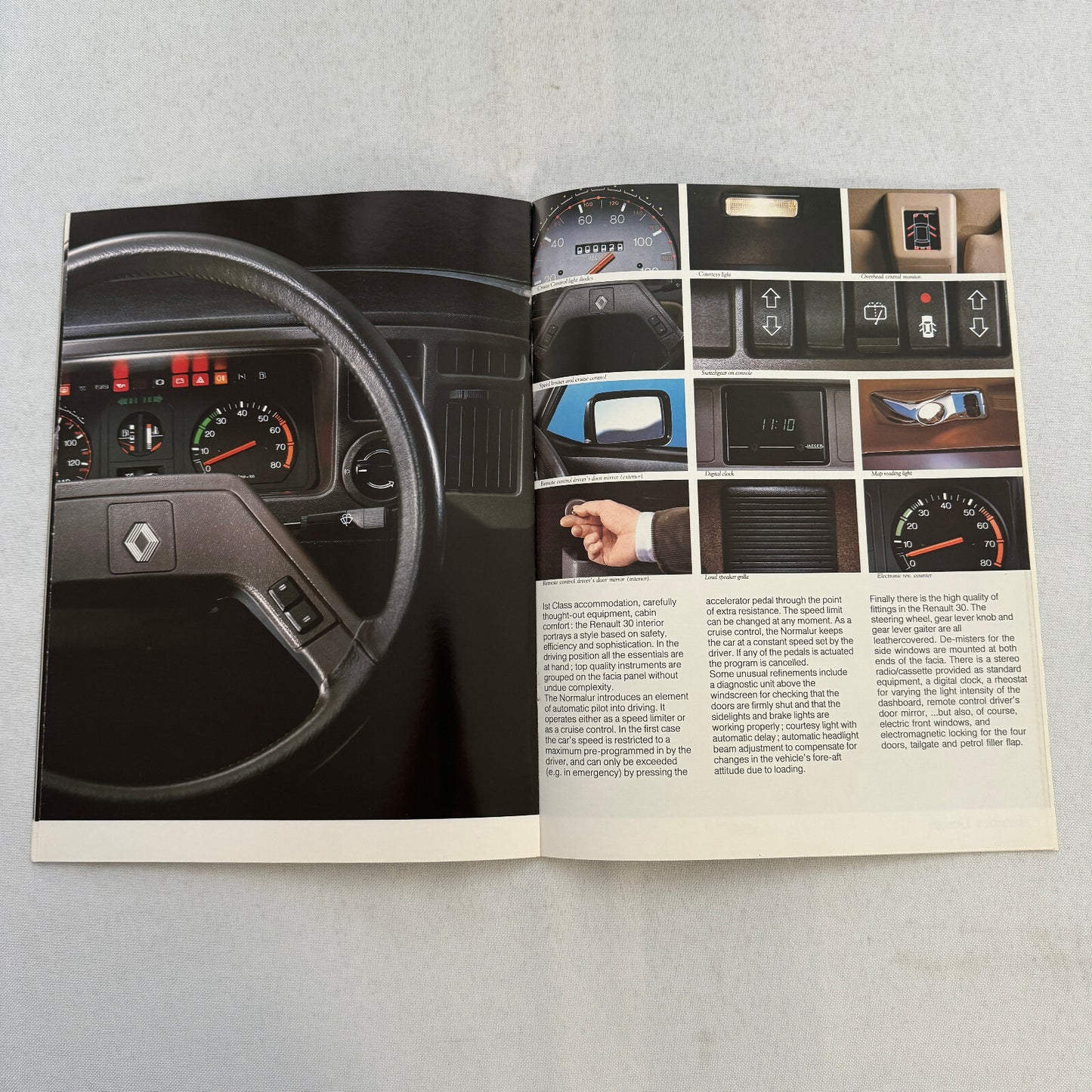 Renault 30 Turbo Diesel Car Sales Brochure Catalog Vintage Advertising UK