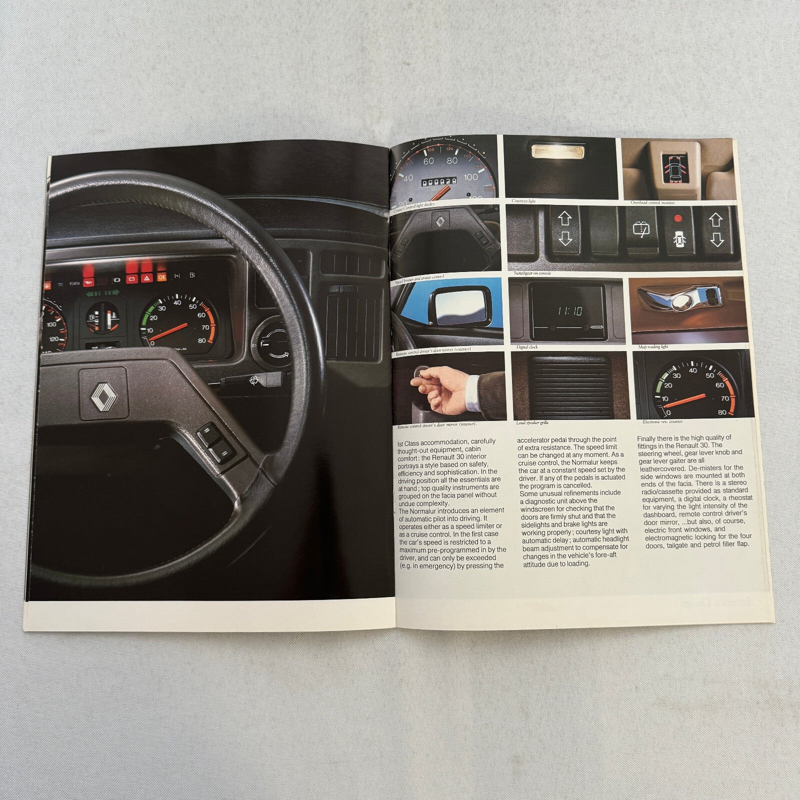 Renault 30 Turbo Diesel Car Sales Brochure Catalog Vintage Advertising UK