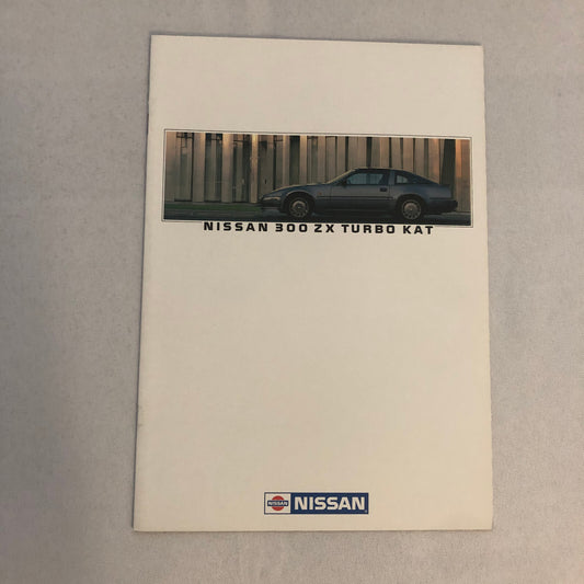 Vintage Nissan 300ZX Turbo Kat Sales Brochure Catalog GERMAN TEXT 300 ZX