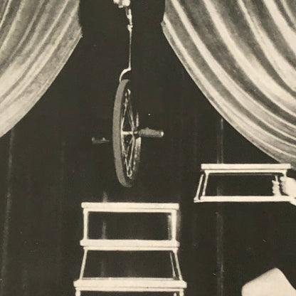 Circus Unicycle Balancing Act Performer Photo Photograph Vintage