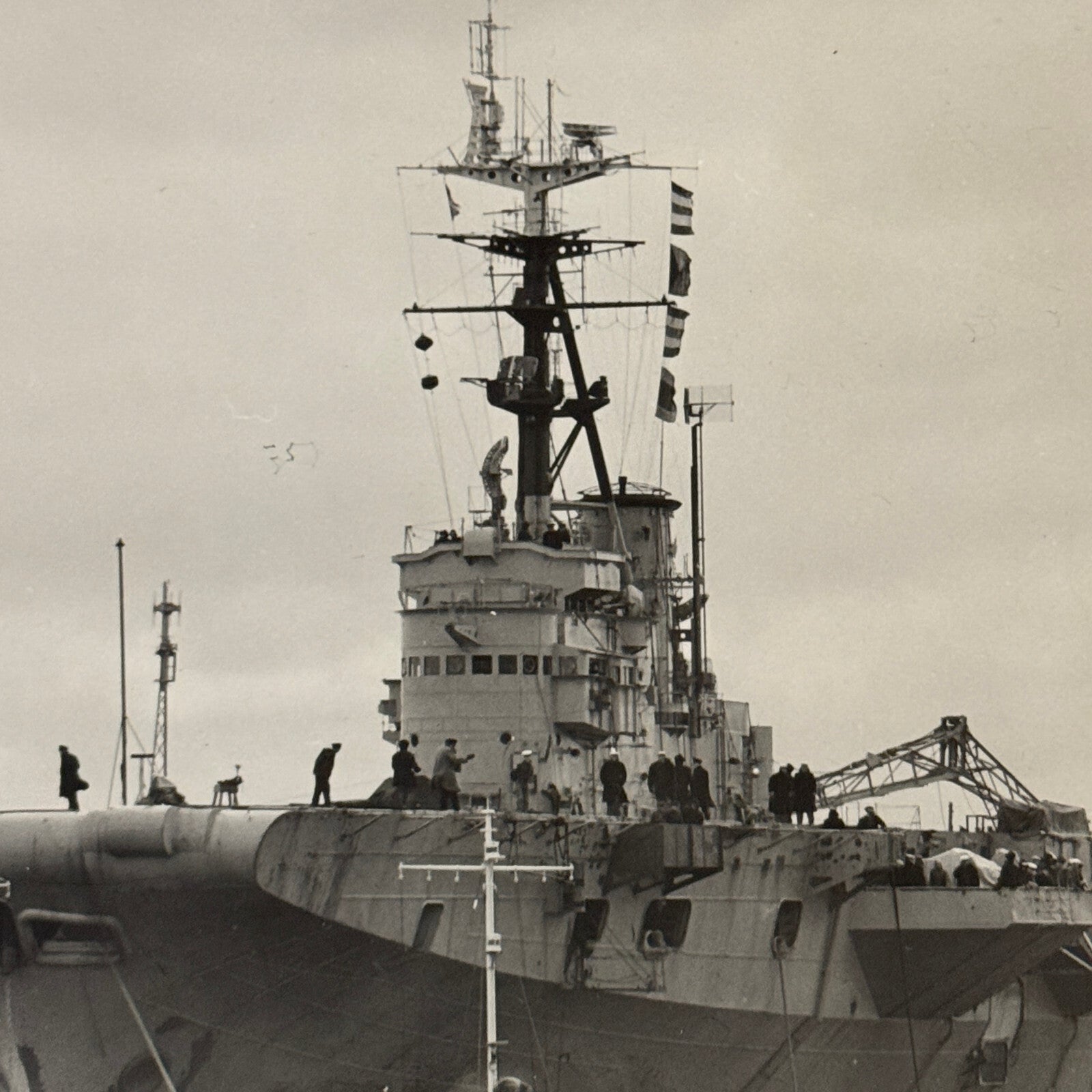 Royal Canadian Navy Military Ship Photo Photograph Vintage