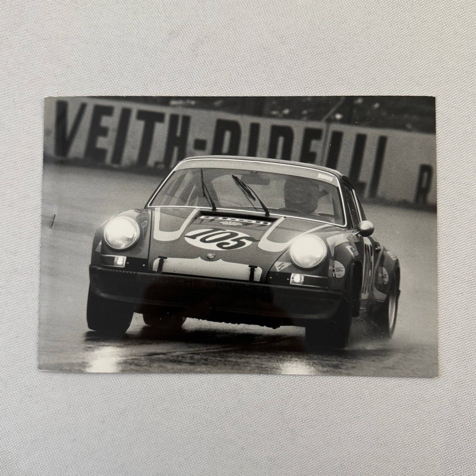 Vintage Porsche 911 Racing Car Photo Photograph Print