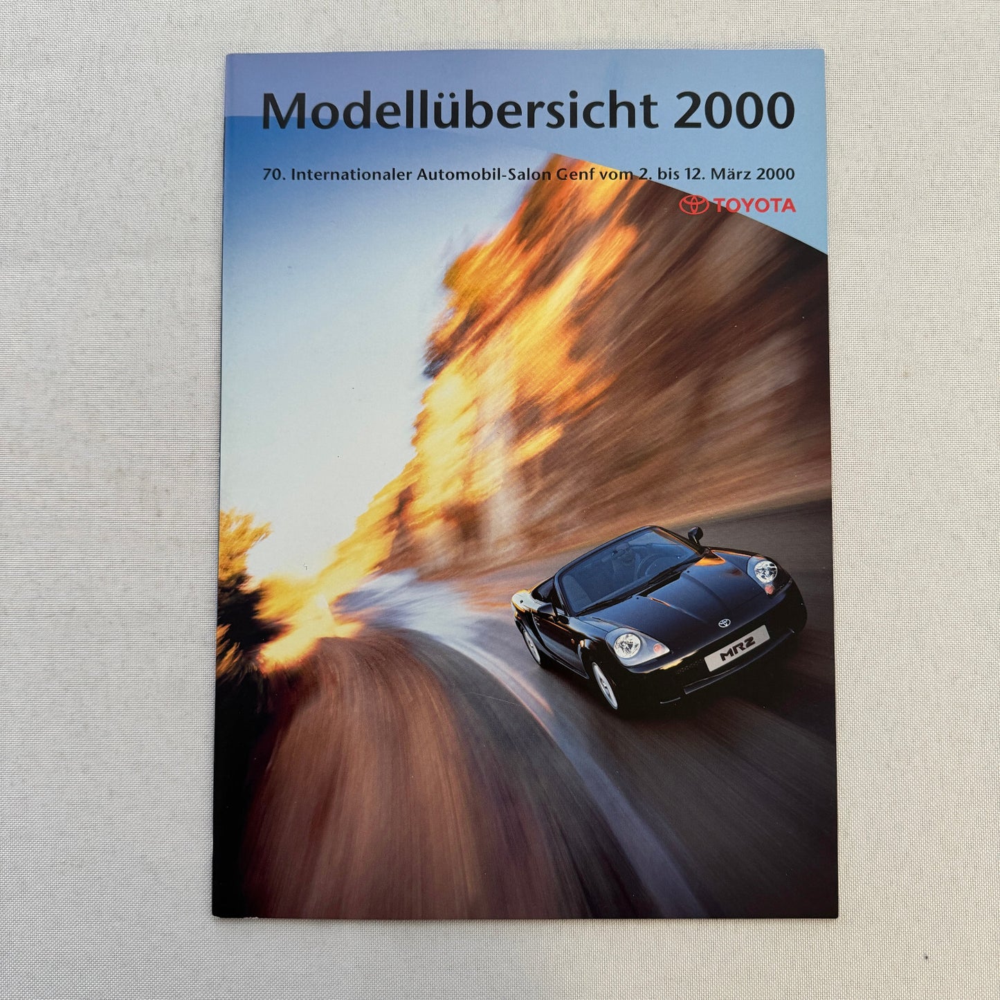 2000 Toyota Car Sales Brochure Catalog MR2 Celica Previa Landcruiser GERMAN TEXT