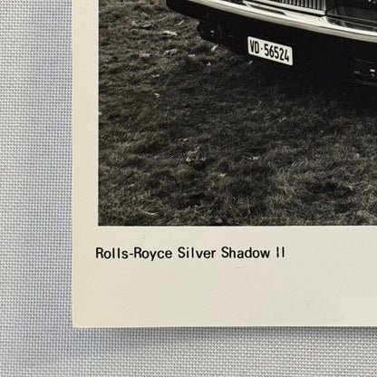 Rolls Royce Silver Shadow II Car Factory Press Photo Photograph Print 1980