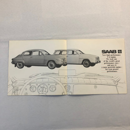 1967 Saab V4 Sedan and Station Wagon Car Sales Brochure Catalog Advertising