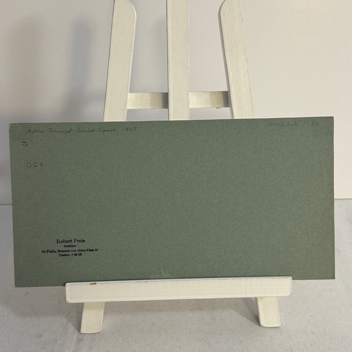 1935 Adler Trumpf Junior Sport Car Illustration Art Drawing Hand Drawn Vintage