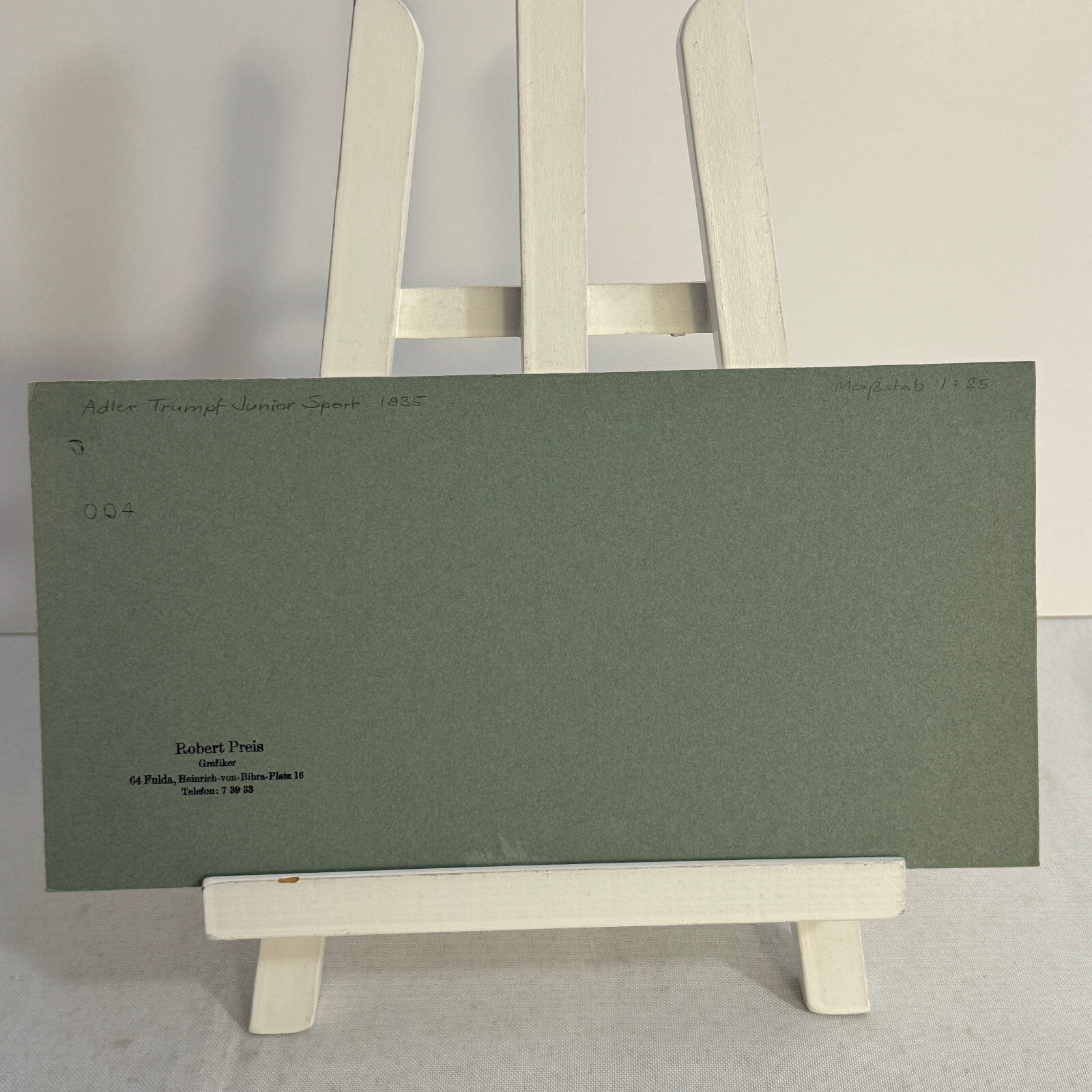 1935 Adler Trumpf Junior Sport Car Illustration Art Drawing Hand Drawn Vintage