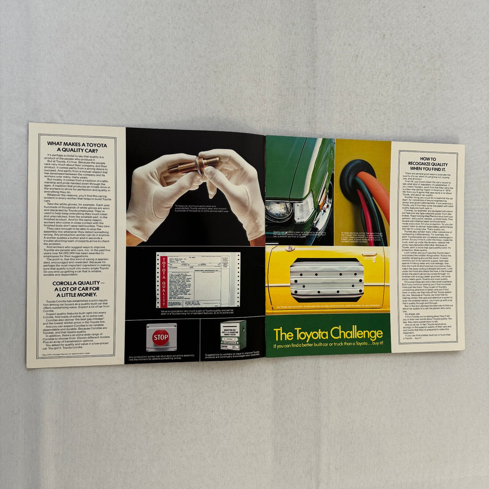 1977 Toyota Corolla Car Sales Brochure Catalog SR5 SR-5 Liftback Hardtop Wagon