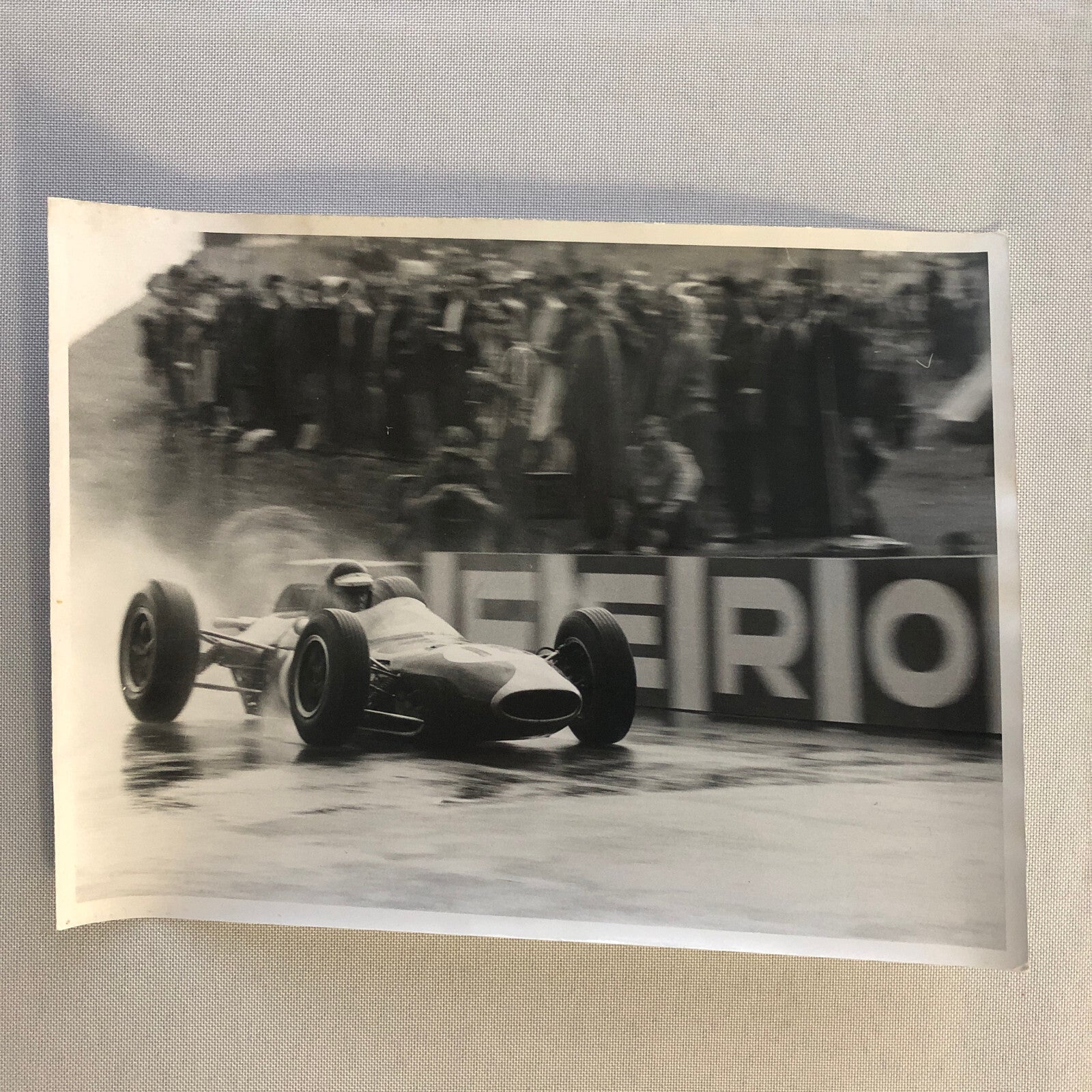 Racing Photo Photograph Dan Gurney 1963 Belgian Grand Prix Brabham BT7 Climax