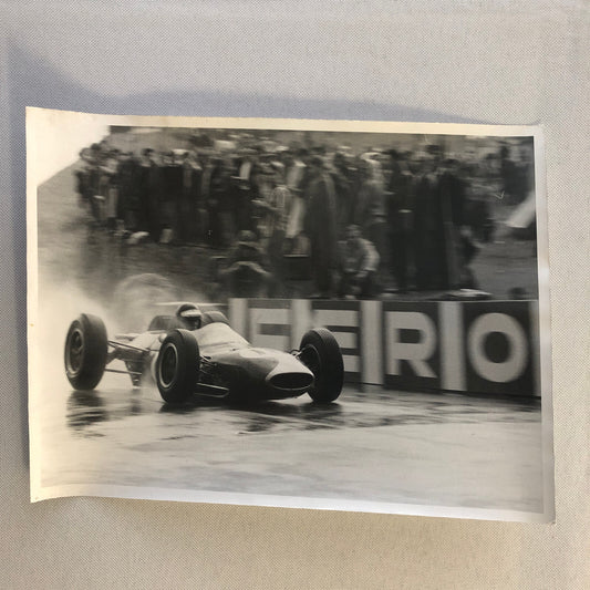 Racing Photo Photograph Dan Gurney 1963 Belgian Grand Prix Brabham BT7 Climax