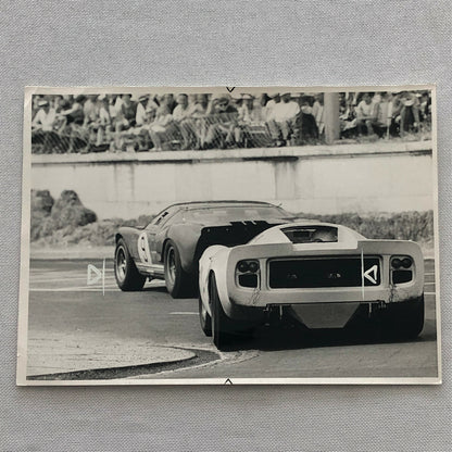 Vintage 1967 Ford GT40 and McLaren ? Racing Photo Photograph Norisring Hawkins 