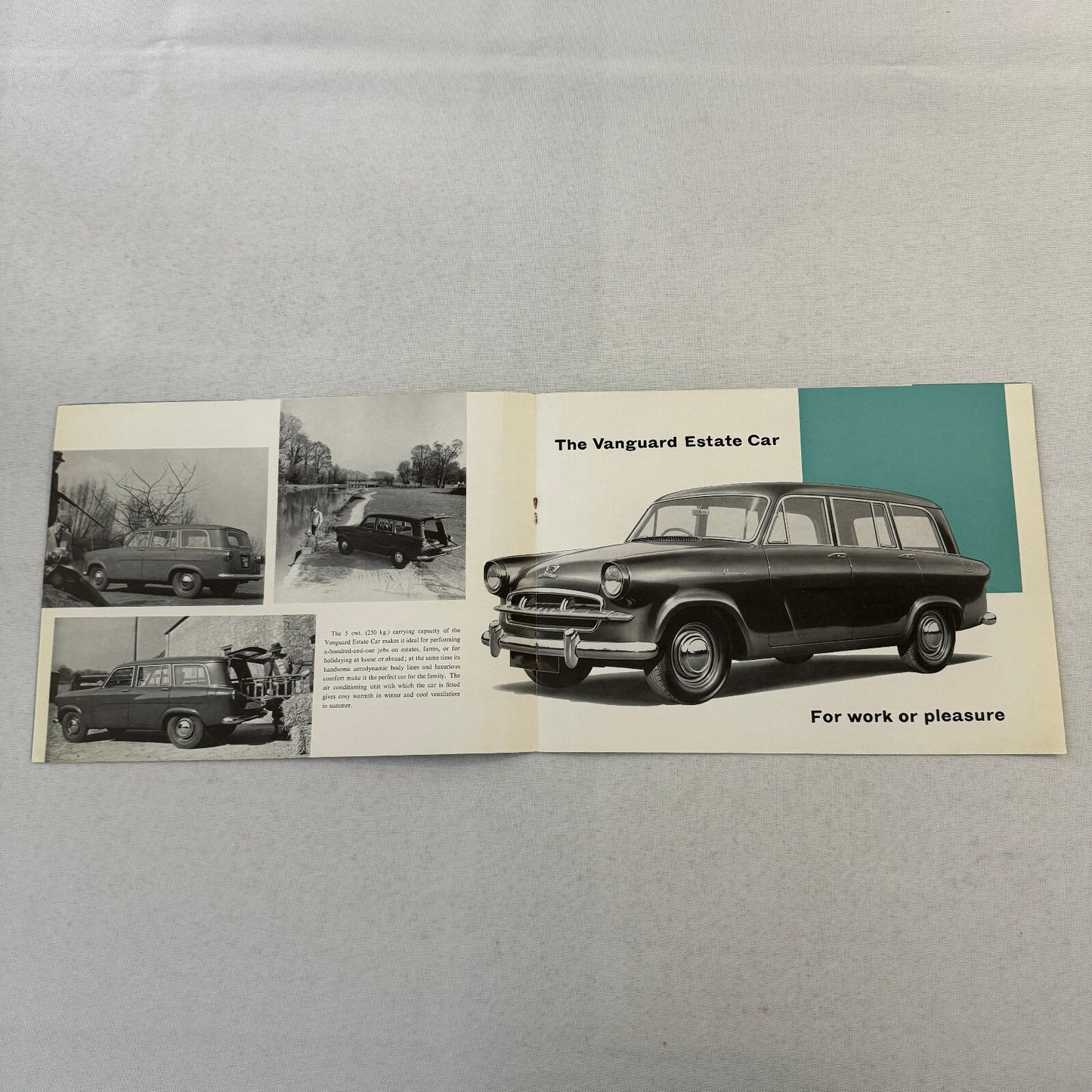 Standard Vanguard Estate Car Station Wagon Sales Brochure Catalog Vintage