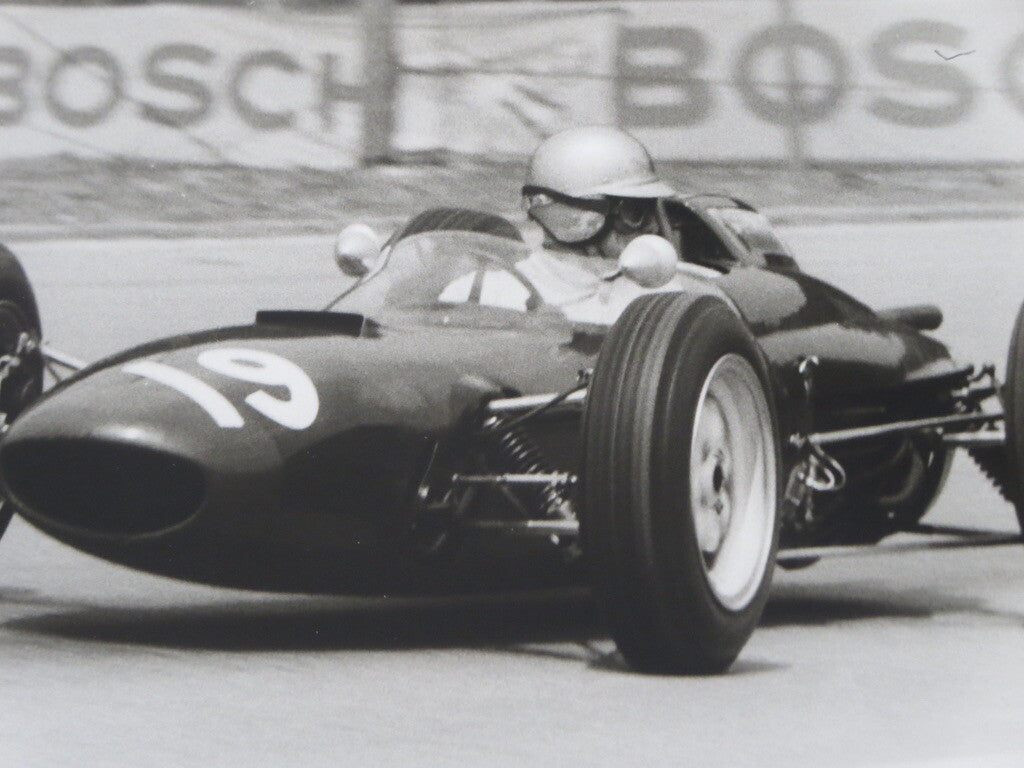 Vintage 1963 Solitude Grand Prix Racing Photograph Photo Mike Hailwood Lola 