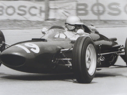 Vintage 1963 Solitude Grand Prix Racing Photograph Photo Mike Hailwood Lola 