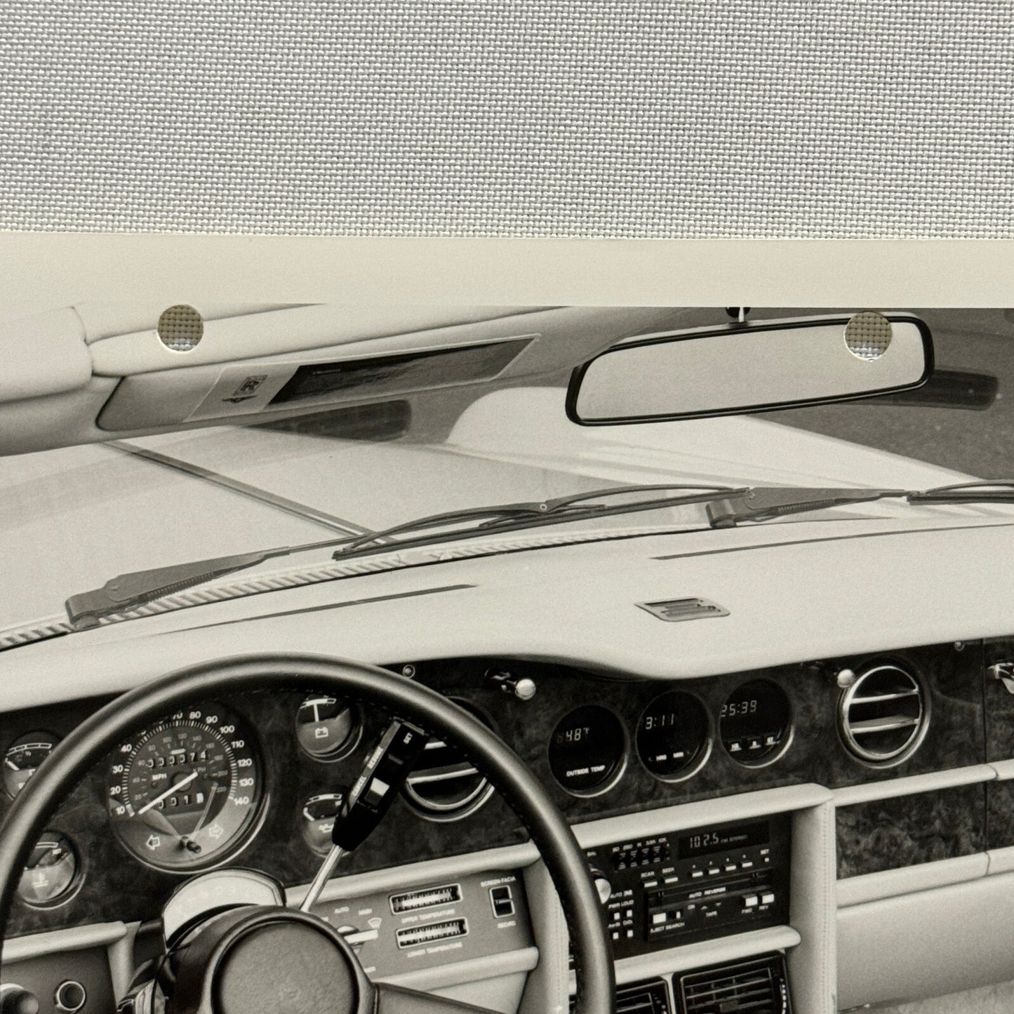 Rolls Royce Corniche II Interior Car Factory Press Photo Photograph