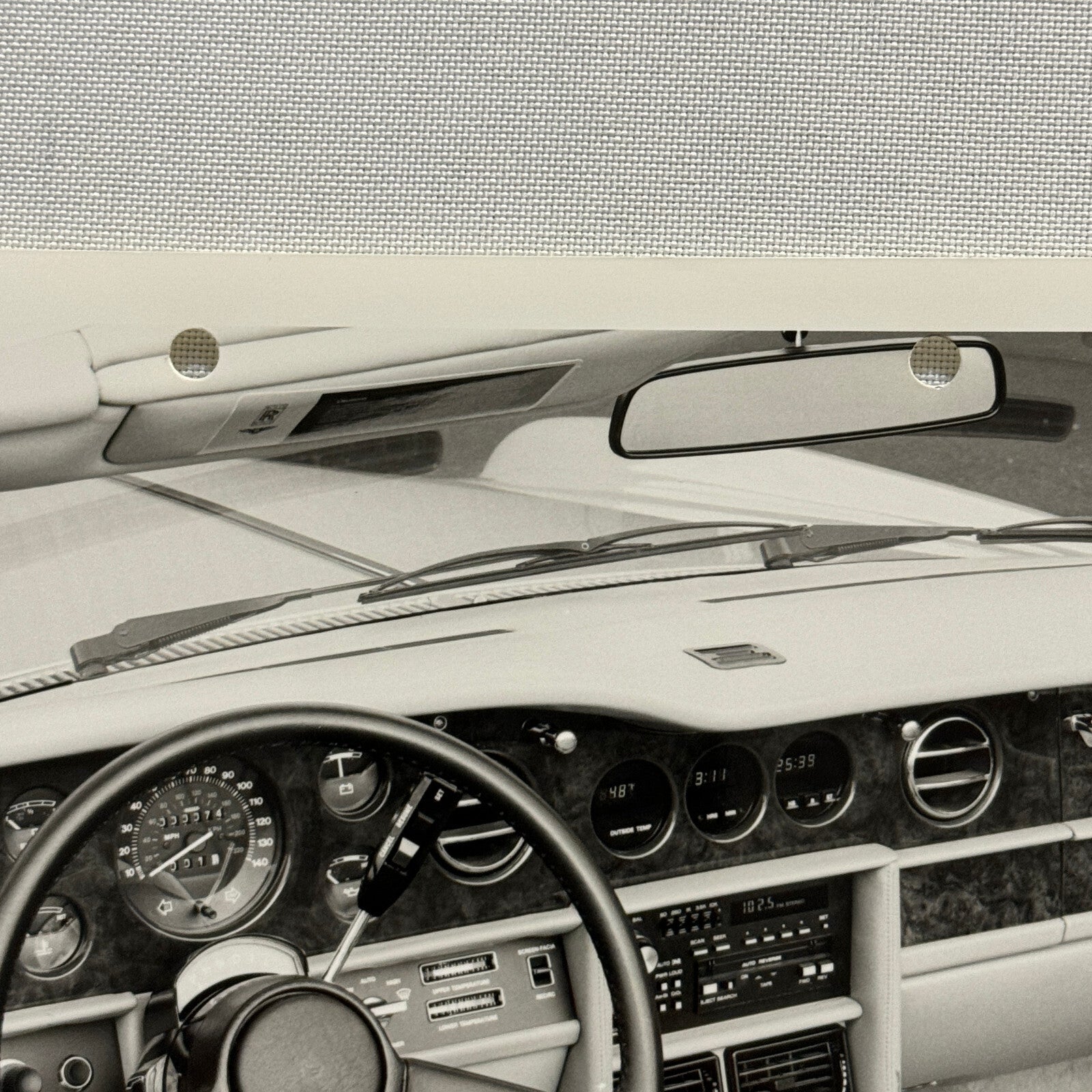Rolls Royce Corniche II Interior Car Factory Press Photo Photograph