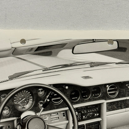 Rolls Royce Corniche II Interior Car Factory Press Photo Photograph