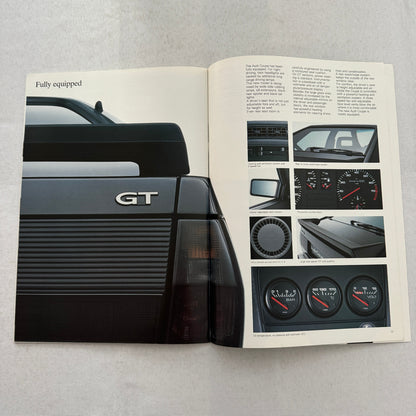 Audi Coupe Sales Brochure Catalog Advertising Audi Coupe GT 1985