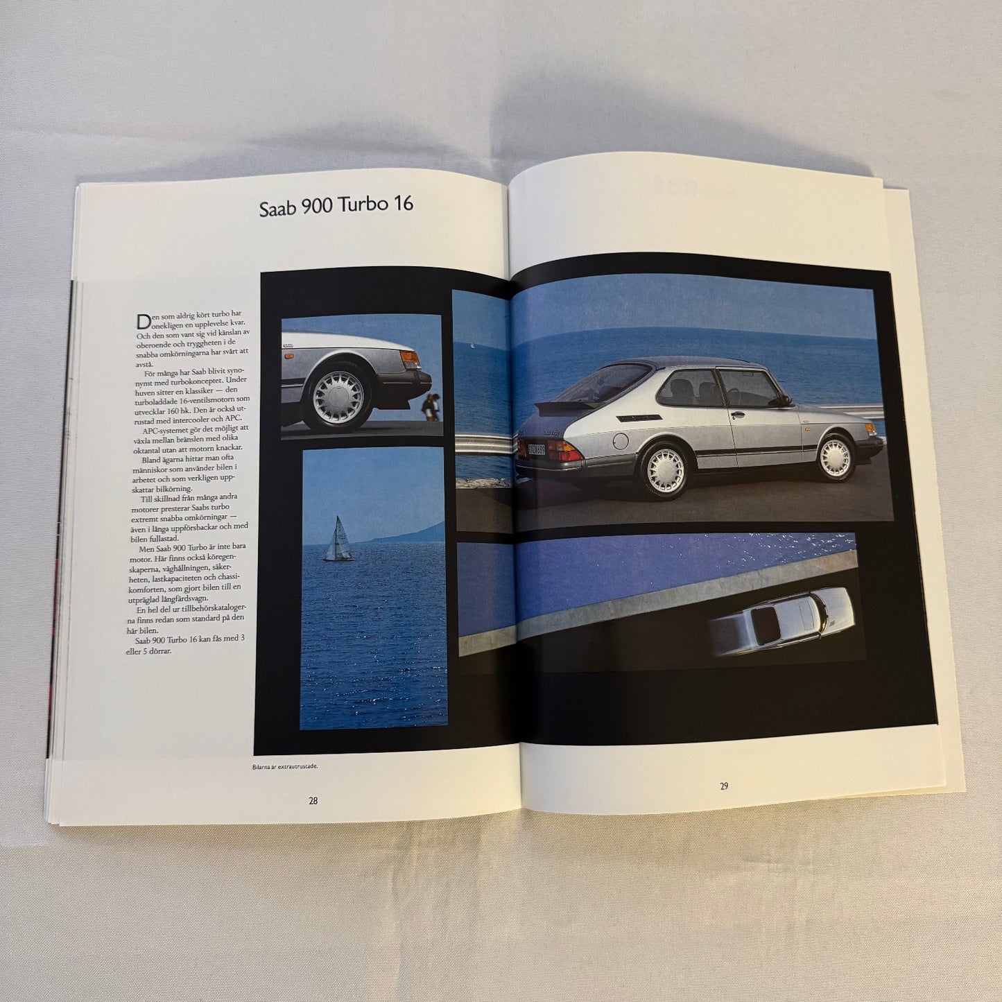 1991 Saab 900 Car Sales Brochure Catalog Saab 900 Cabriolet Turbo 16S SWEDISH