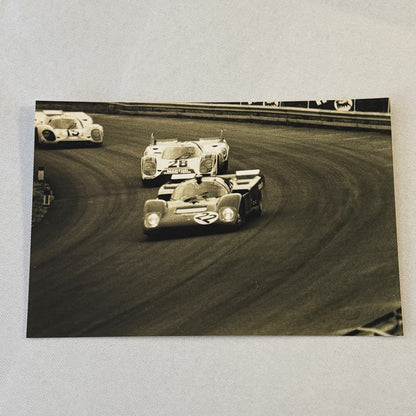 Vintage Car Racing Photo Photograph Lot 9x Porsche Alfa Romeo MODERN PRINTS