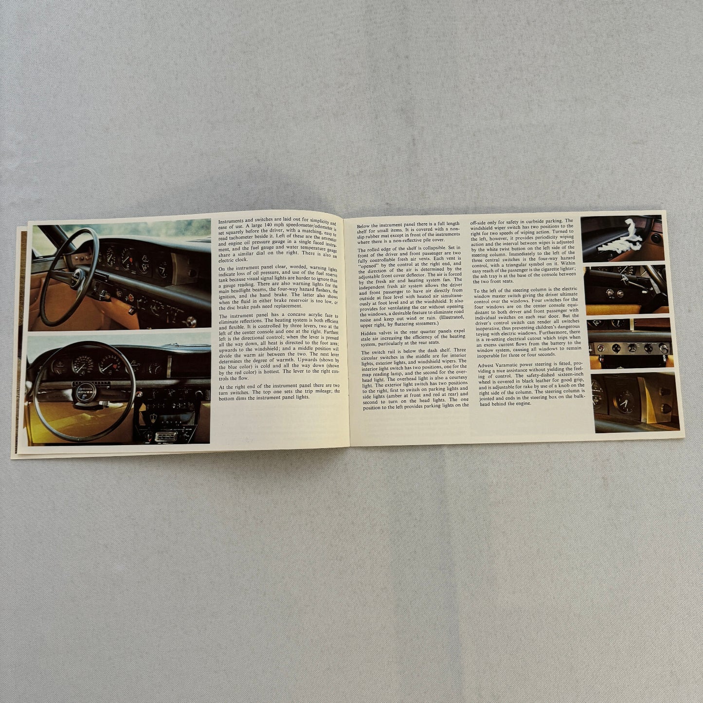 Rover 3500S Car Sales Brochure Catalog Advertising Vintage Rover 3500 S