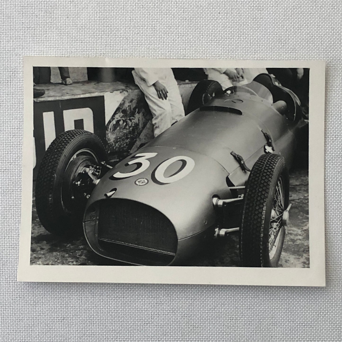 Vintage Racing Photo Photograph BRM Race Car Mailander 1957 ?