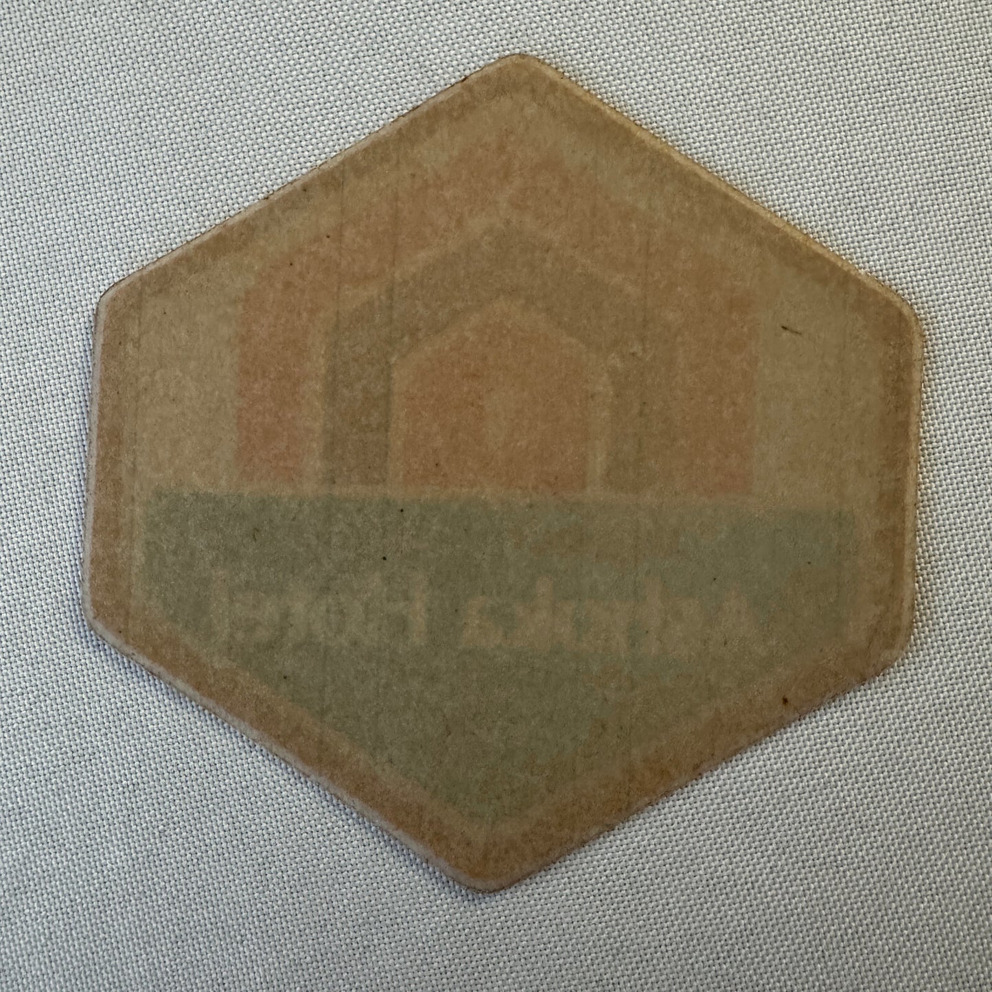 Vintage Hotel Travel Luggage Label New Delhi India Indian Ashoka Hotel