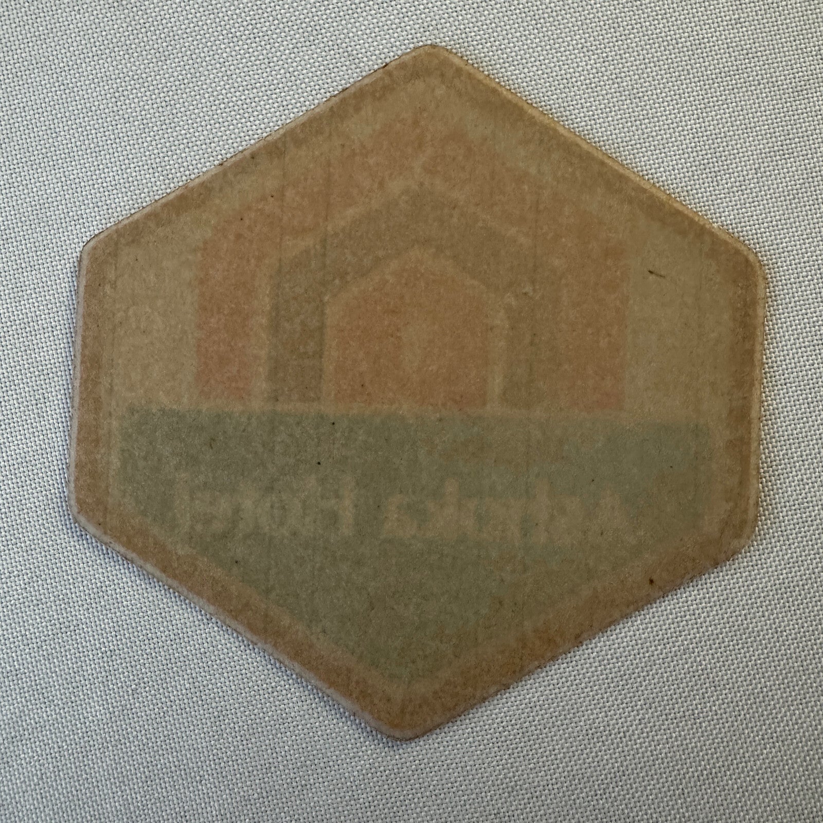 Vintage Hotel Travel Luggage Label New Delhi India Indian Ashoka Hotel