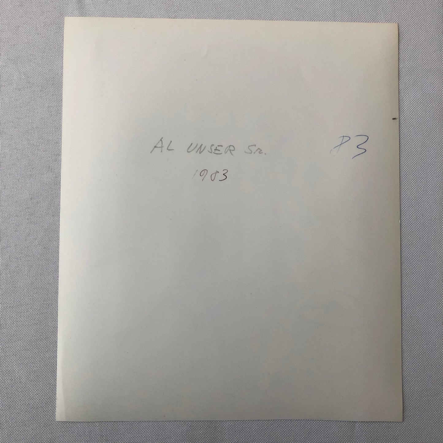 Vintage Indy Indianapolis Racing Photo Photograph Al Unser Driver 1983