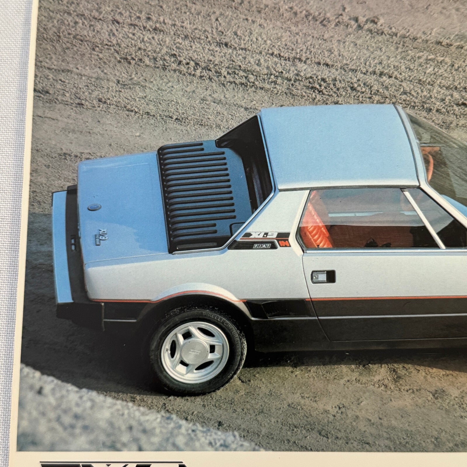 Bertone Fiat X1/9 Car Sales Sheet Brochure Advertising Fiat X19