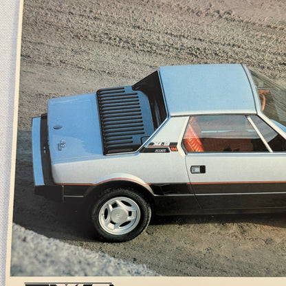 Bertone Fiat X1/9 Car Sales Sheet Brochure Advertising Fiat X19