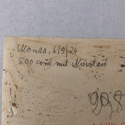 Tazio Nuvolari 1924 Vintage Motorcycle Racing Photo Photograph Monza Bike Race