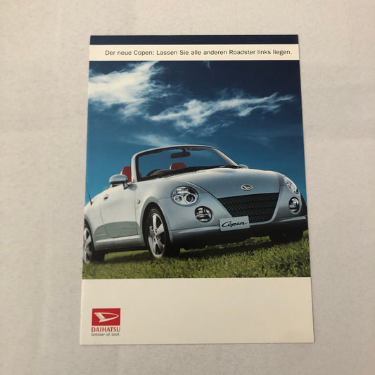 Daihatsu Copen Roadster Convertible Car Sales Brochure Catalog GERMAN Text