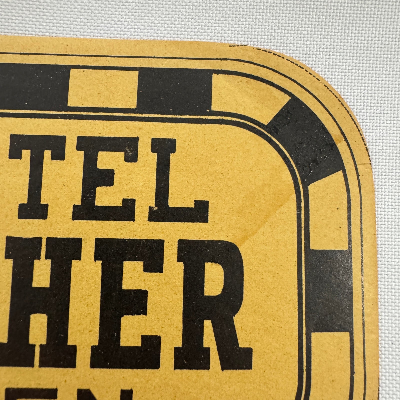 Vintage Travel Luggage Label Hotel Sacher Wien Vienna Austria